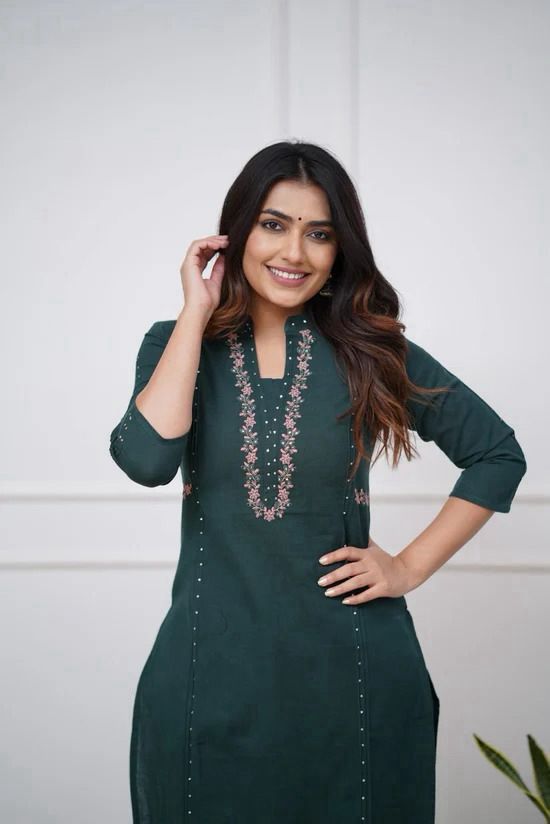 Emerald Grace Embroidered Co-Ord Set