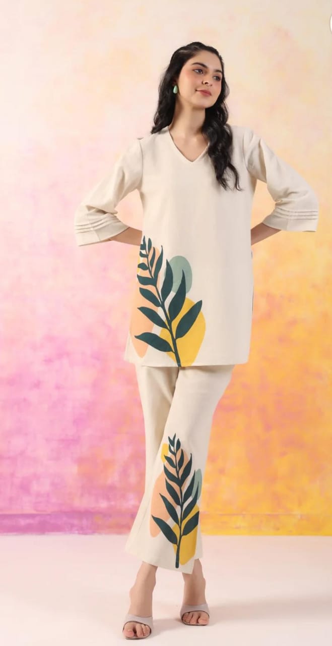 Palm Serenity Cotton Co-Ord Set