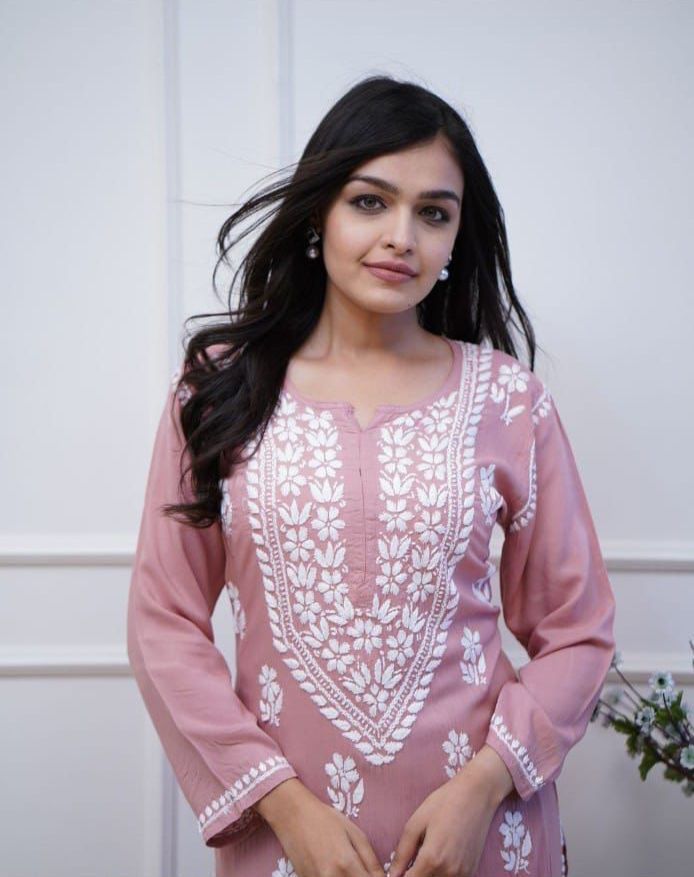 Blush Blossom Chikankari Co-Ord Set